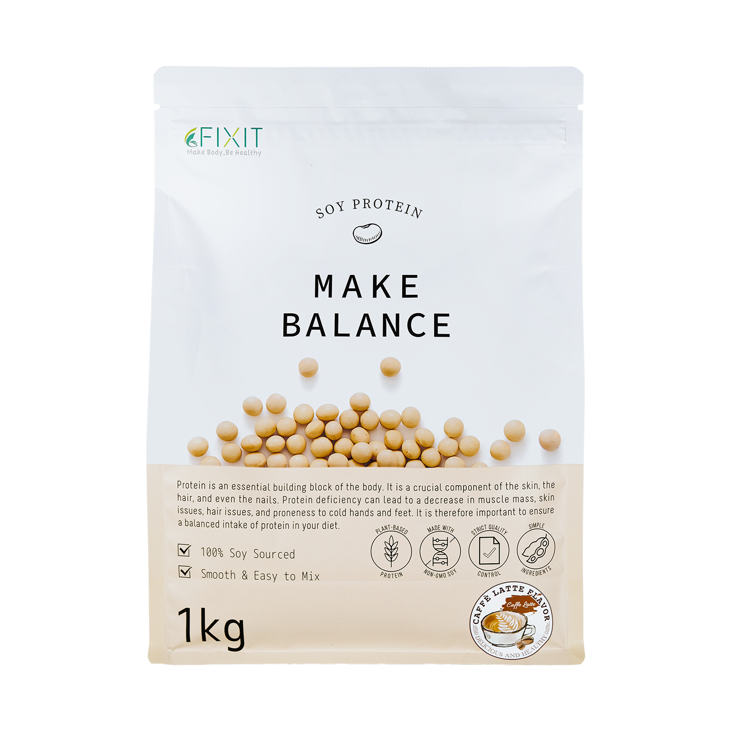 MAKE BALANCE メイクバランス ソイプロテイン カフェラテ 1kg